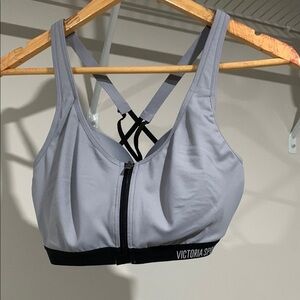 Victoria's Secret Gray Sports Bra with Racerback